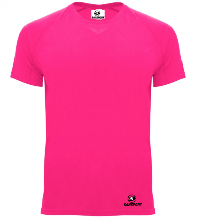 Polera Deportiva Hombre Bahrain Pink Flúor