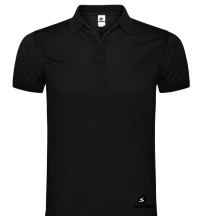 Polera Deportiva Hombre Piqué Pegaso Premium Negro