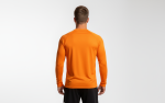 Polera Deportiva Hombre Manga Larga Montecarlo Naranjo - Imagen 2