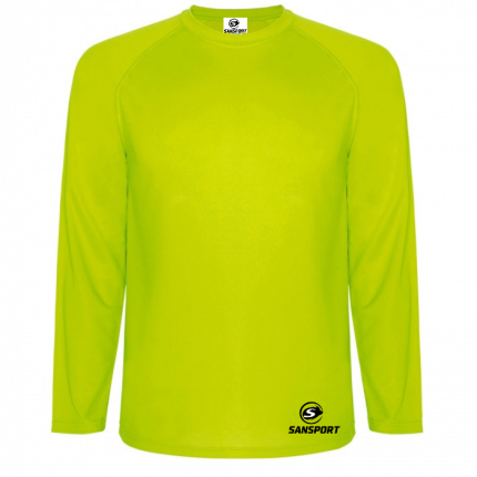 Polera Deportiva Hombre Manga Larga Montecarlo Amarillo
