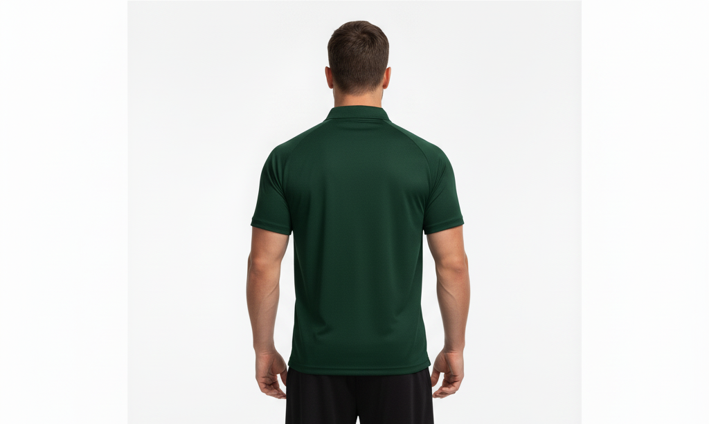 2025/10/1000061773.png Polera Deportiva Hombre Piqué Pegaso Premium Verde Botella - Imagen 3