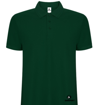 Polera Deportiva Hombre Piqué Pegaso Premium Verde Botella