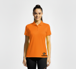 Polera Piqué Monzha Mujer Naranjo - Imagen 2