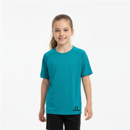 Polera Deportiva Montecarlo Infantil Turquesa