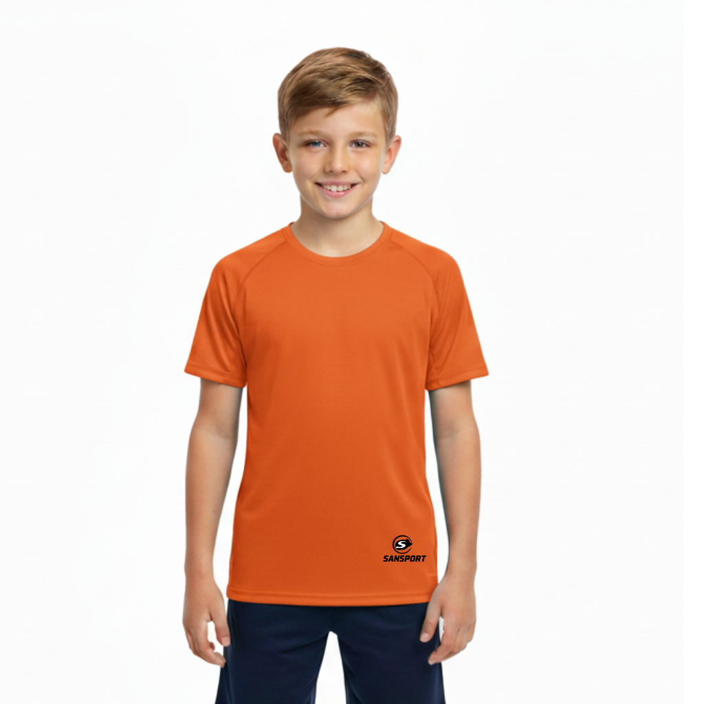 2025/10/1000063244.png Polera Deportiva Montecarlo Infantil Naranjo - Imagen 1